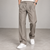 Brown Straight Fit Textured Pleated Gurkha Pants