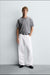 WhiteBaggy Jean