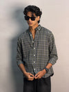 Dark Green & Cream Checkered Shirt