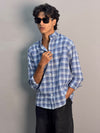 Light Blue & Dark Blue Checkered Shirt