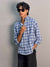 Light Blue & Dark Blue Checkered Shirt