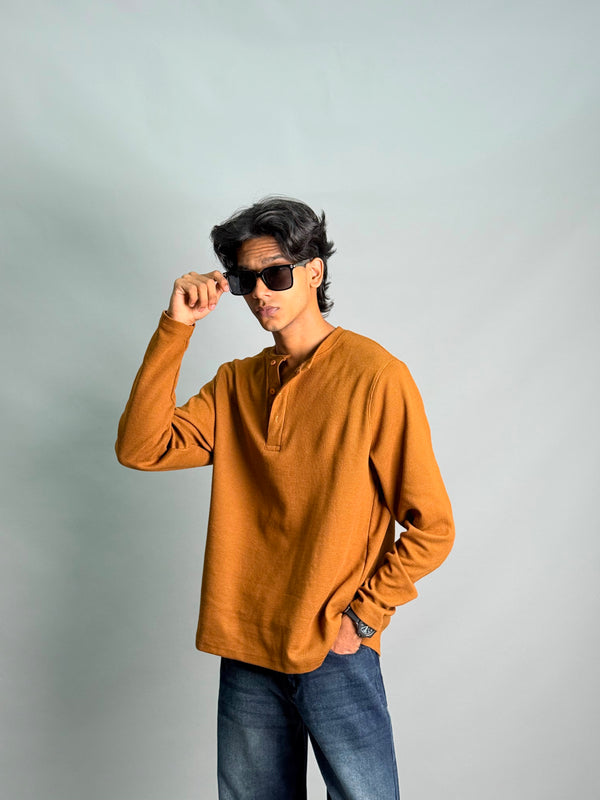 Premium Henley Full Sleeve T-Shirt