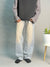 Dusty Blue Rose Shade Straight Fit