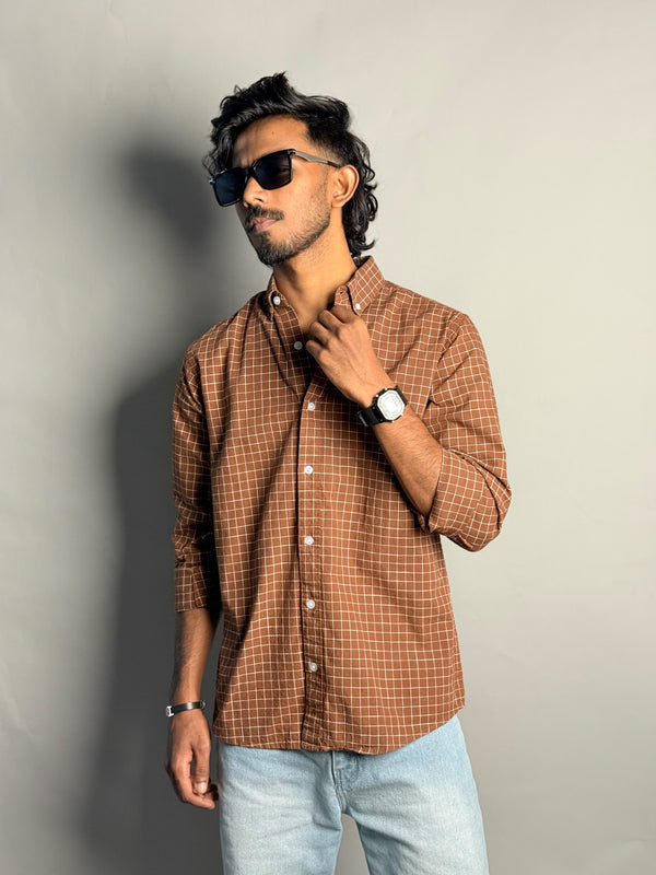 Brown Checks Shirt
