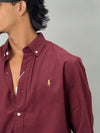 Full Sleeve Plain Shirt (maroon)