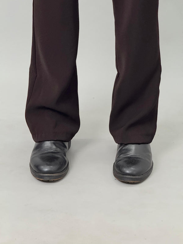 ARMANI SEMI-BOOTCUT PANTS (COFFEE)