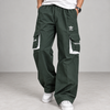 Dark Green Cargo Track Pants