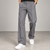 Grey Straight Fit Pleated Gurkha Pants