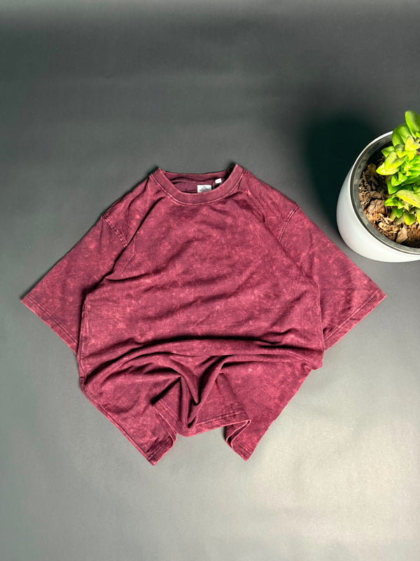Five Sleeve Acid Wash T-shirt