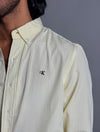 Light Yellow & White Stripe Shirt
