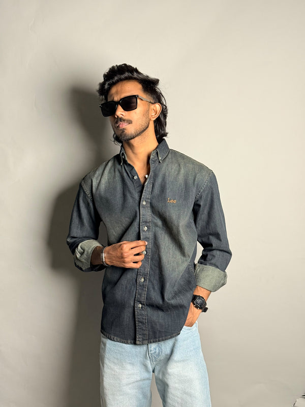 Dark Washed Denim Shirt