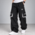 Black Straight Fit Cargo Track Pants