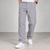 Light Grey Straight-Leg Formal Pants