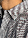 Grey & White Micro Checks
