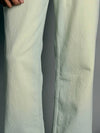 Sage Green Straight Fit Jeans