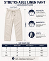 Dark Green Linen Pants – Regular Fit