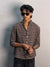 Dark Brown & Beige Checkered Shirt