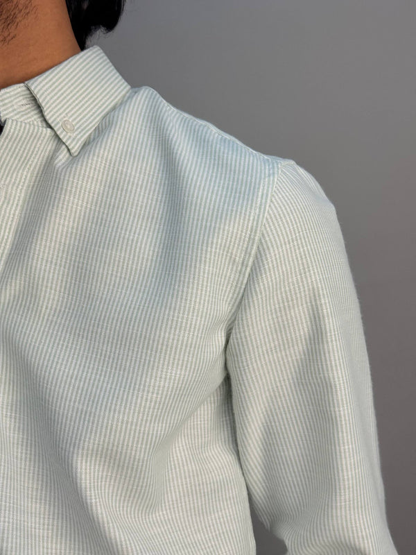 Light Green Stripe Shirt