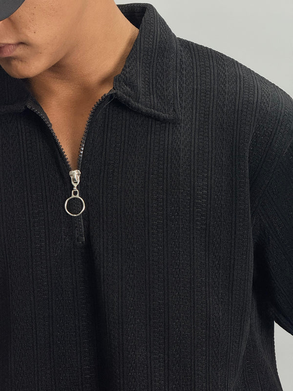 Premium Collar Zipper T-shirt