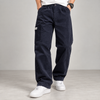 Dark Navy Corduroy Cargo Pants