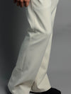 Cream Formal Semi Bootcut Pants