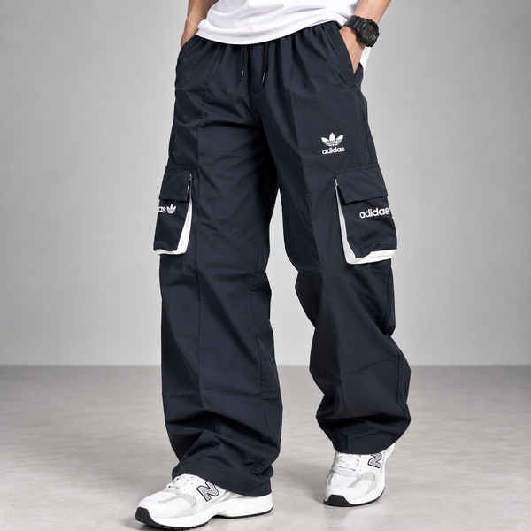 Dark Grey Cargo Track Pants