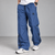 Blue Straight Fit Track Pants