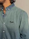 Sage Blue Denim Shirt