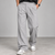 Light Grey Straight Fit Pleated Gurkha Pants