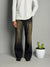 Black With Yellow Straight Fit Jeans