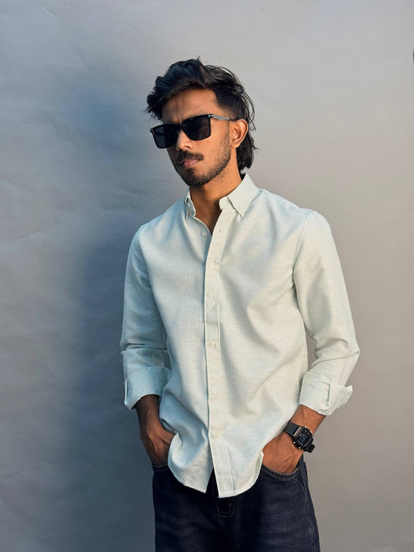 Light Green Stripe Shirt