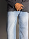 Sky Blue Straight Fit Jeans
