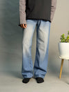 Blue With Pink Shade Straight Fit