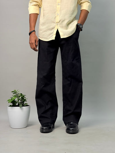 LINEN PANT BLACK