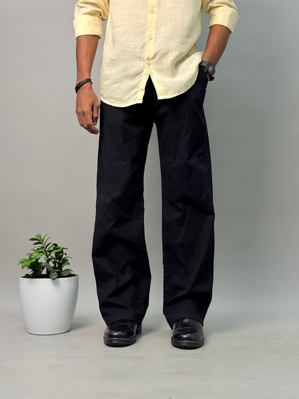 LINEN PANT BLACK