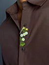 Brown Premium Embroidery Shirt