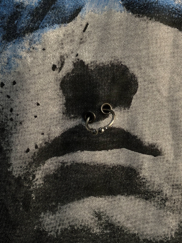 BLACK HALF SLEEV PRINTED T-SHIRT