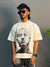 WHITE HALF SLEEV PRINTED T-SHIRT