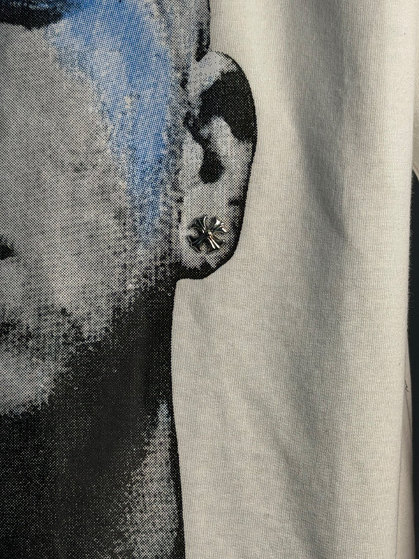 WHITE HALF SLEEV PRINTED T-SHIRT