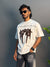 WHITE PRINTED T-SHIRT
