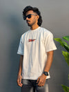 WHITE DIOR HALF SLEEV T-SHIRT