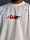 WHITE DIOR HALF SLEEV T-SHIRT