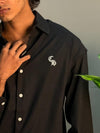 IMP LINENE SHIRT BLACK