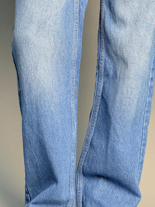 Dark Blue With White Shade Semi Baggy