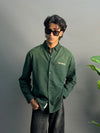 Dark Green & Light Yellow Shade Denim Shirts