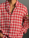 Red and white check shirt