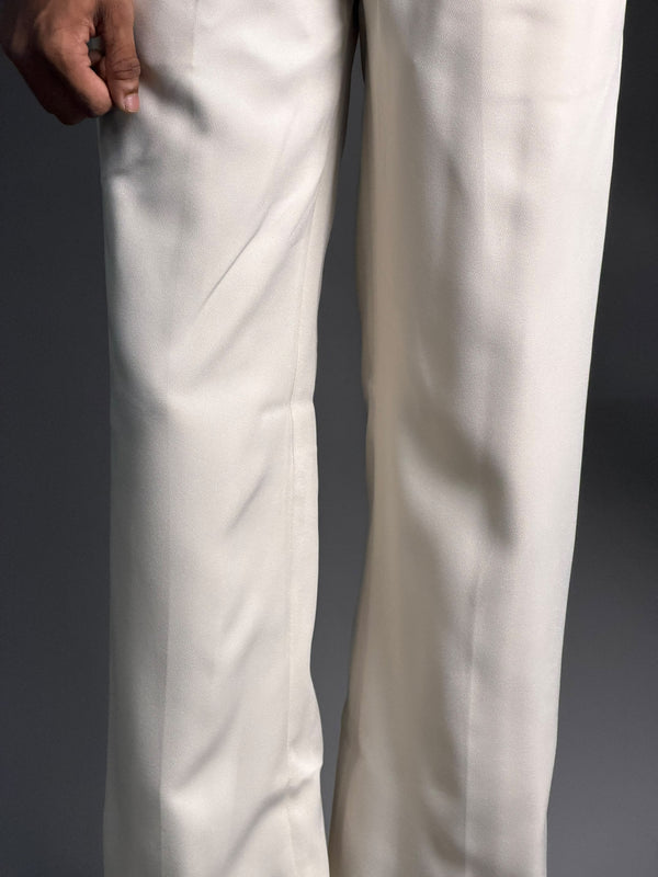 Off White Formal Pants
