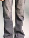 Black With Light Yellow Shade Semi Bootcut