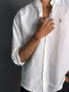 RL White Plain Shirts