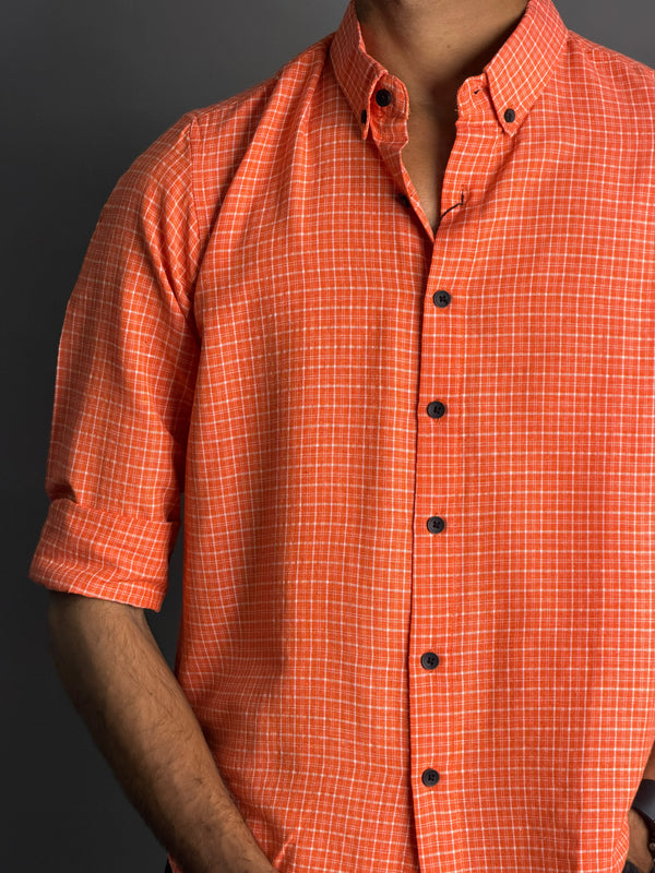 Inforce Orange and white checks